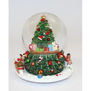 Wurm Schneekugel Schneekugel mit Spieluhr: Rentierschlitten und Weihnachtsbaum