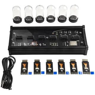 BlissfulAbode EleksMaker EleksTube IPS 6-Bit IPS Retro leuchtet analog Nixie Tube Elekstube Uhr Home Decoration Products