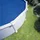 Sommer Poolabdeckung Solar rund blau 600