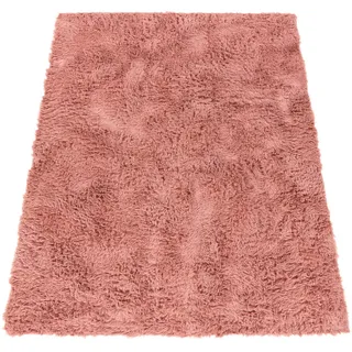 Paco Home Hochflorteppich, Beere, Textil, Rechteckig, 140x200 cm, strapazierfähig, für Fußbodenheizung geeignet, Teppiche & Böden, Teppiche, Hochflorteppiche & Shaggys