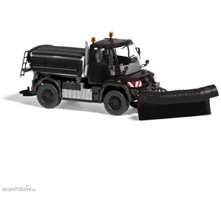 BUSCH 50933 - Unimog U 430 Winterdienst Schwarz 1:87