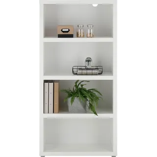 Aktenregal »Modica«, Büroregal weiß, Bücherregal mit offenen Fächer, weiß, , 50119666-0 B/H/T: 80 cm x 162 cm x 38 cm