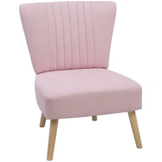 Beliani Sessel VAASA Polyester 61 x 85 x 60 cm Rosa