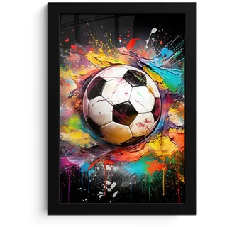 onlywow Poster, mit Leiste Fußball | Gr.: 20 x 30 cm