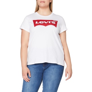 Levi's Damen T-Shirt, The Perfect Tee, Weiß (Batwing White Graphic 53), Gr. XL