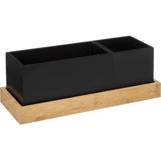 5five simply smart 5five - herausnehmbarer Organizer aus bambus Bava Schwarz