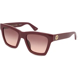 Gucci GG1714S Damen-Sonnenbrille Vollrand Cateye Kunststoff-Gestell, rot