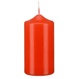 12 Spitzkopf Stumpen Kerzen Paprika Rot 70 x Ø 50 mm, Kerzen in Cellophan, KOPSCHITZ Qualitätskerzen in RAL Qualität Made in Germany, Kerzen, Anlass, Advent, Weihnachten, Festtag, Festtagskerzen
