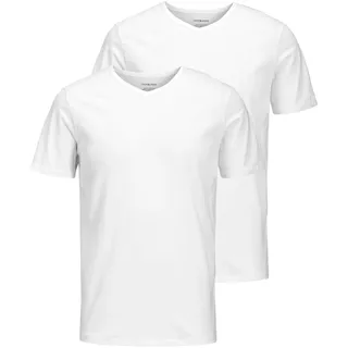 JACK & JONES JACBASIC V-Neck Tee weiß M
