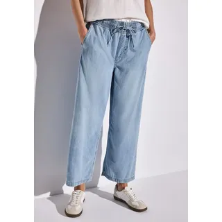 STREET ONE Damen A378564 Wide Leg Jeans, Light Blue clean, 33