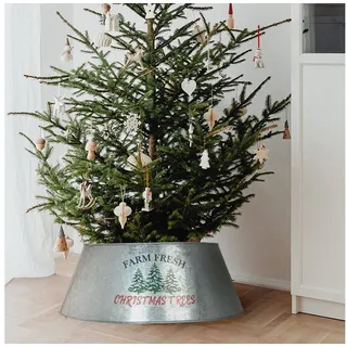 Marrakesch Orient & Mediterran Interior Weihnachtsbaum Kragen 60 cm Silber