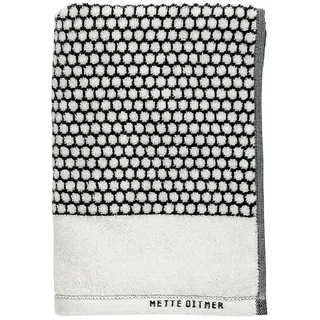Mette Ditmer - Grid Badetuch 70 x 140 cm, schwarz / off-white