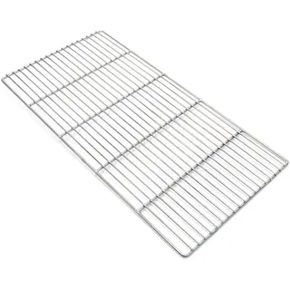 Wiltec Grillrost 58 x 30 cm Edelstahl weiß
