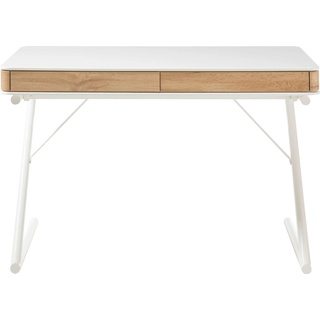 Schreibtisch MCA FURNITURE "Bukarest" Tische Gr. B/H/T: 120 cm x 75 cm x 60 cm, weiß (weiß matt, weiß) Schreibtische matt mit Schubladen, Breite 120 cm