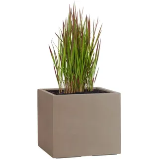 Pflanzwerk® Pflanzkübel Cube Braun 30x34x34cm *Frostbeständig* *UV-Schutz* *Qualitätsware*