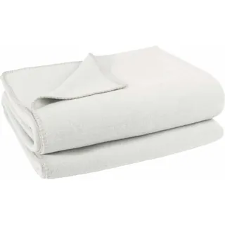 Zoeppritz Soft-Fleece Kuscheldecke 180 x 220 cm Weiß