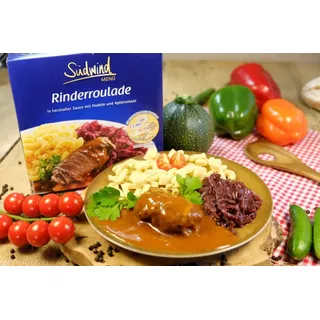 Rinderroulade mit Nudeln und Rotkohl 480g, rinderrouladen, fertiggerichte, rotkohl, fertiggericht, wingert