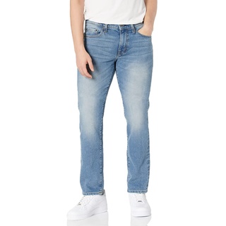 Amazon Essentials Herren Slim-Fit-Jeans, Helle Waschung, 29W / 34L
