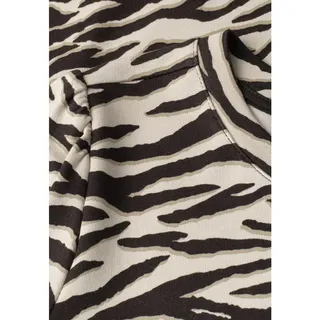 STREET ONE Kleid Shirtkleid Animal-Print Braun 36