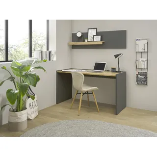 Home Affaire Büromöbel-Set HOME AFFAIRE "CiTY/GiRON", grau (anthrazit), B:143cm H:180cm T:63cm, Arbeitsmöbel-Sets, Büromöbel-Set