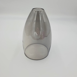E14 Retro Ersatzglas Vintage Amber Lampenglas f. Pendellampe, Tischlampe, Fluter, Leuchte Lampenschirm BeleuchtungGlas (rauch "Kegel")