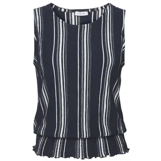 LASCANA Tanktop Marine/Weiß 36/38