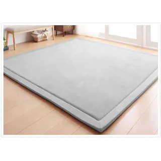 Fancytan Teppich Für Kinderzimmer, Krabbelmatte, Kinder Spielmatte Weich Teppiche Tatami for Schlafzimmer, Wohnzimmer, Klassenzimmer, Grau, 120 x 200 cm