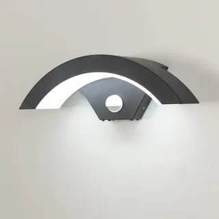DAXGD Außenleuchte Aluminium 24 W 2650 Lm inkl. Bewegungsmelder Anthrazitgrau