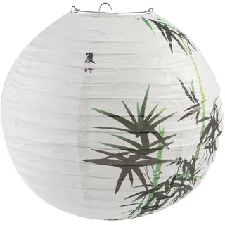 Pesfehhy 30cm Lampenschirm Papier Laterne Orientalisch Stil Licht Dekoration Chinesisch, Bambus
