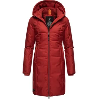 Ragwear Wintermantel Amarri Wasserdichter Winterparka mit großer Kapuze rot XL (42)
