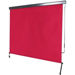 Mendler Vertikalmarkise 250 x 180 cm Bordeaux-rot Stoff