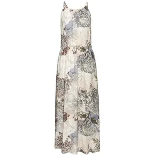 Buffalo Maxikleid Sommerkleid Alloverprint Rosa/Lila 38