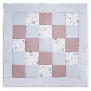 Krabbeldecke »(Made in EU) Patchworkdecke, Patchwork: Spieldecke, Laufgittereinlage, Decke, Kuscheldecke, Spielmatte, Matte, Krabbelmatte, als Geschenk für Baby, Kinder, Erstausstattung ca. 145x145 cm«, Amilian grau