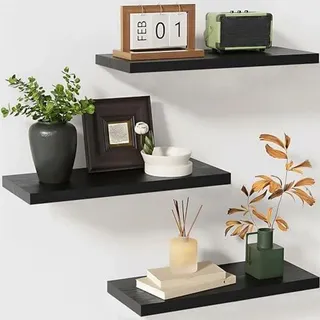 Omgoods – Set aus 3 Holz-Wandregalen, je 40 cm breit
