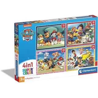 CLEMENTONI Paw Patrol 4in1 Super Color Puzzle (72 pcs)