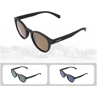 Gamswild Sonnenbrille UV400 GAMSSTYLE Modebrille polarisiert/Rubbertouchhaptik Damen Herren Modell WM6210 in braun, blau, G15 braun