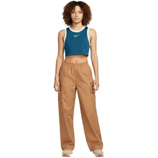 NIKE Sportswear Essential Woven Damen Cargo-Hose mit Ripstop-Gewebe Baumwoll-Hose FV7643-224 Braun - XS