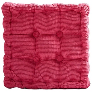 Juoungle Sitzkissen Rutschfeste Memory-Schaum-Stuhlpolster für Esszimmerstühle, Memory-Schaum gefüllt rosa|rot