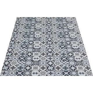 ANDIAMO Vinylteppich "Marrakesch" Teppiche abwischbar, rutschhemmend, Fliesen Design, auch als Läufer erhältlich Gr. B/L: 120 cm x 170 cm, 5 mm, 1 St., grau Küchenteppiche