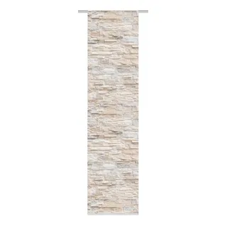 HOME WOHNIDEEN Schiebevorhang Walli 60 x 245 cm Polyester Beige