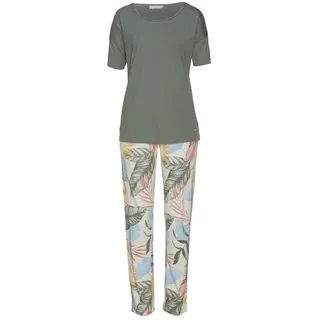 vivance dreams by lascana Pyjama floral khaki 36/38
