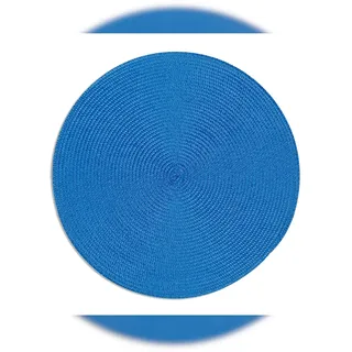 Excelsa Set Von 6 Tischsets, Round Plastik 36Xh0,2X36 cm, Blau