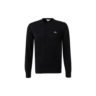LACOSTE Herren Pullover schwarz unifarben, schwarz, Frühjahr/Sommer 2026
