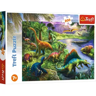Trefl Puzzle 200 - Dinosaurier (Kinderpuzzle)