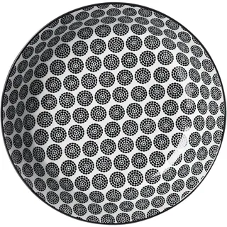 Ritzenhoff & Breker Takeo Circles Suppenteller tief 20,5 cm schwarz 1er Set