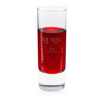 Arcoroc ARC 63829 Islande Schnapsglas, Shotglas, Stamper, 65ml, mit Füllstrich bei 2cl + 4cl, Glas, transparent, 12 Stück