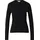 Geripptes Langarmshirt im Slim Fit schwarz 44