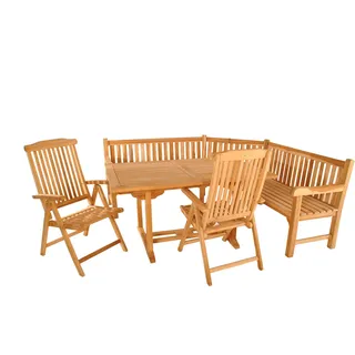 ab:stil.art.moebel Gartentisch Ausziehbar (120-170)xcm Teak