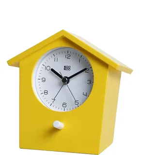 KOOKOO EarlyBird Gelb, Wecker mit Vogelmelodie (Originalaufnahme) oder Dreiklangton