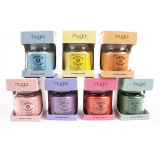 Myga Duftkerzen-Set – 7 Chakra-Kerzen mit Sojawachs und ätherischer Ölmischung, vegan und umweltfreundlich für Entspannung, Yoga, Meditation und Aromatherapie – Verkauft als Set, 7 Farben und Düfte